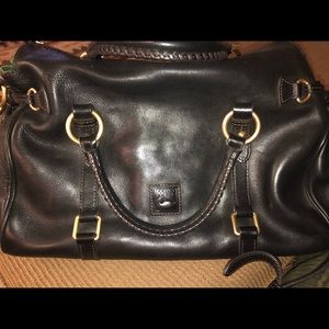 Dooney Bourke tassel black purse